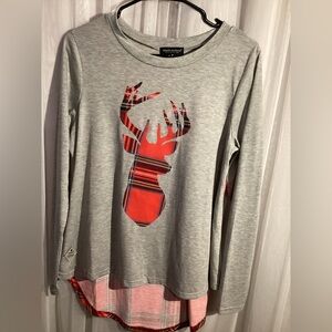 🌸Simply Southern Christmas Plaid Deer Shirt